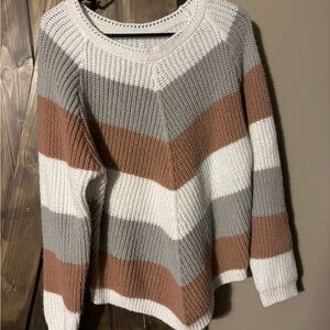 SHEIN Multicolor Striped Sweater